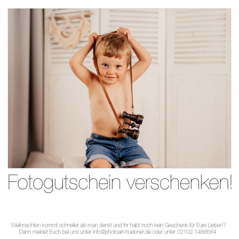 Sie sind auf der Suche nach einem persönlichen Weihnachtsgeschenk Dann haben wir was für Sie verschenken Sie einen Gutschein zum Fotoshooting 03