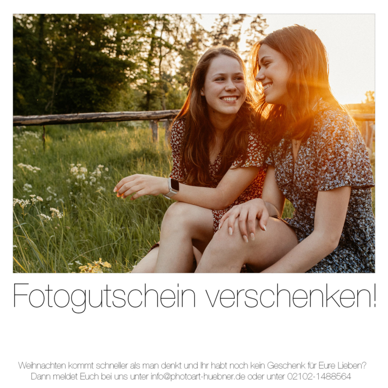 Sie sind auf der Suche nach einem persönlichen Weihnachtsgeschenk Dann haben wir was für Sie verschenken Sie einen Gutschein zum Fotoshooting 06